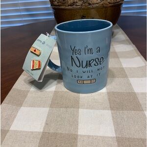 Prima design nurse coffee mug ceramic new lapel pins medical nursing